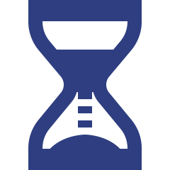 Blue hourglass