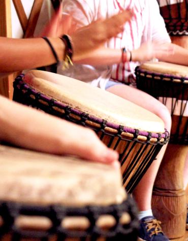 Drumming hands