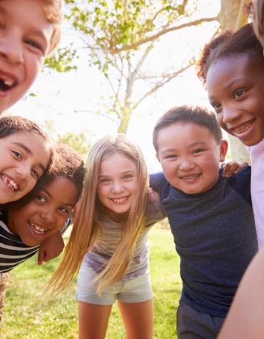 Children being happy and healthy
