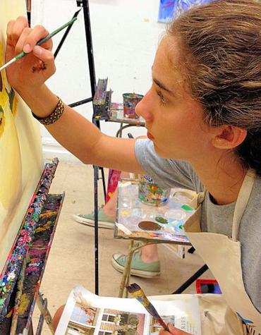Teen painting