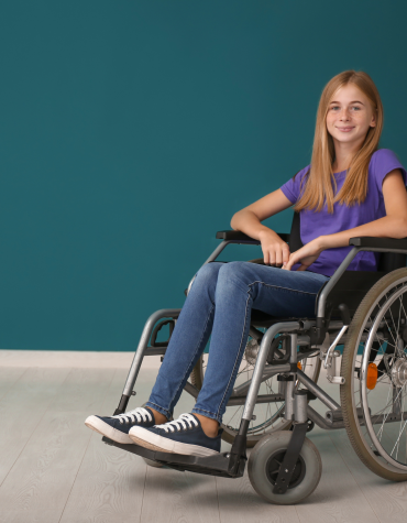 girl in wheelchair