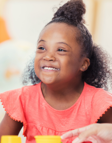 Young girl smiling 