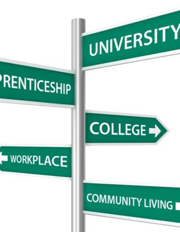 Signs with different pathways