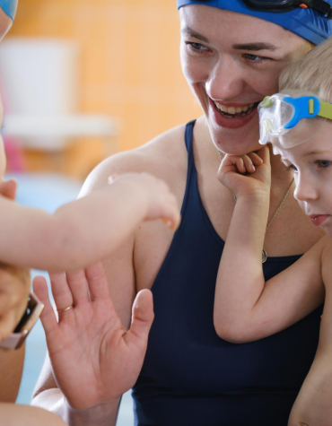 kids in pool