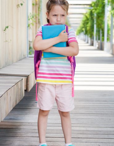 child on unsure about school