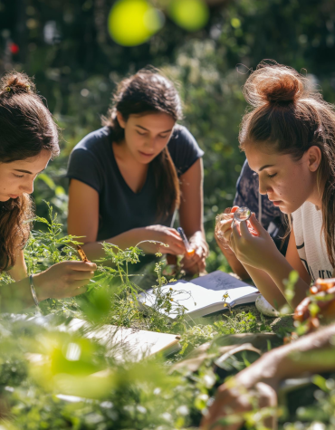 teens gardening