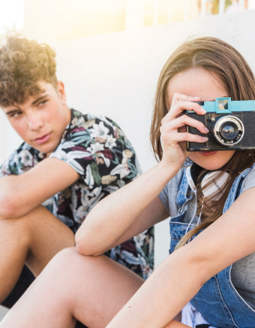 teens with camera