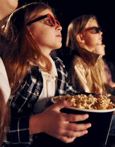 teens watching movies