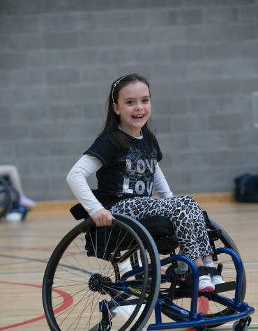 girl in wheelchair